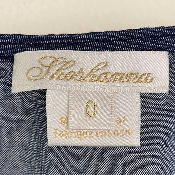 Shoshanna, Kiora Chambray Puff-Sleeve Mini Denim Dress, Blue - Picture 8 of 8